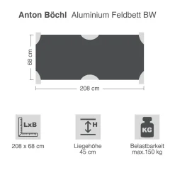 Aluminium Feldbett BW nach TL