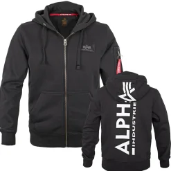 Back Print Zip Hoody Kapuzenjacke