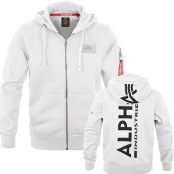 Back Print Zip Hoody Kapuzenjacke