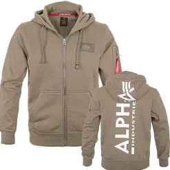 Back Print Zip Hoody Kapuzenjacke