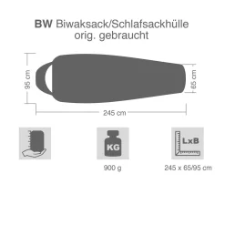 Bundeswehr Biwaksack / Schlafsackhülle Goretex Original gebraucht