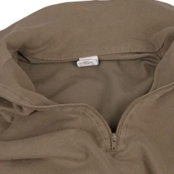 Bundeswehr Trikothemd m. RV Original gebraucht braun