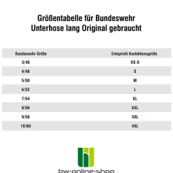 Bundeswehr Unterhose lang Original gebraucht