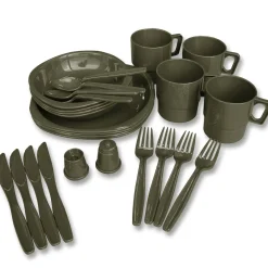 Camping Kunststoffgeschirr 26-teilig