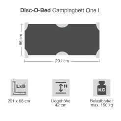 Campingbett Disc-O-Bed One L