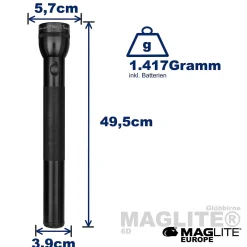 Classic Maglite 6D Xenon Taschenlampe (Sale)