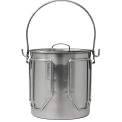 Edelstahl Bush Pot mit Deckel 0.95 Liter