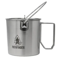 Edelstahl Bush Pot mit Deckel 0.95 Liter