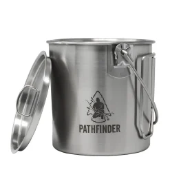 Edelstahl Bush Pot mit Deckel 0.95 Liter
