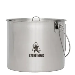 Edelstahl Bush Pot mit Deckel 3.5 Liter