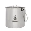 Edelstahl Bush Pot mit Deckel 1.9 Liter