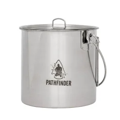 Edelstahl Bush Pot mit Deckel 1.9 Liter
