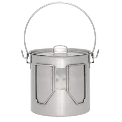 Edelstahl Bush Pot mit Deckel 1.9 Liter