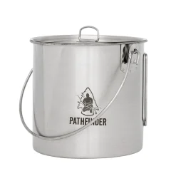 Edelstahl Bush Pot mit Deckel 1.9 Liter