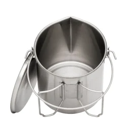 Edelstahl Bush Pot mit Deckel 1.9 Liter