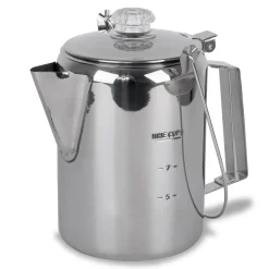 Edelstahl Kaffeekanne mit Perkolator