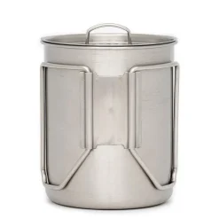 Edelstahl Kochset mit Flasche