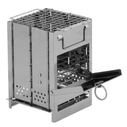 Edelstahl Raketenofen faltbar mini