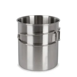 Edelstahl Trinkbecher mit Klappgriffen