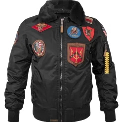 Fliegerjacke B-15 mit Patches