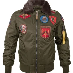 Fliegerjacke B-15 mit Patches