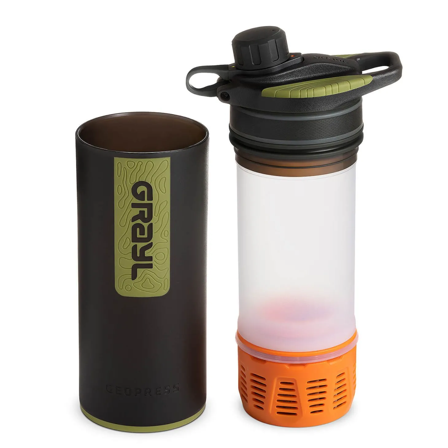 GeoPress Wasserfilter Trinkflasche