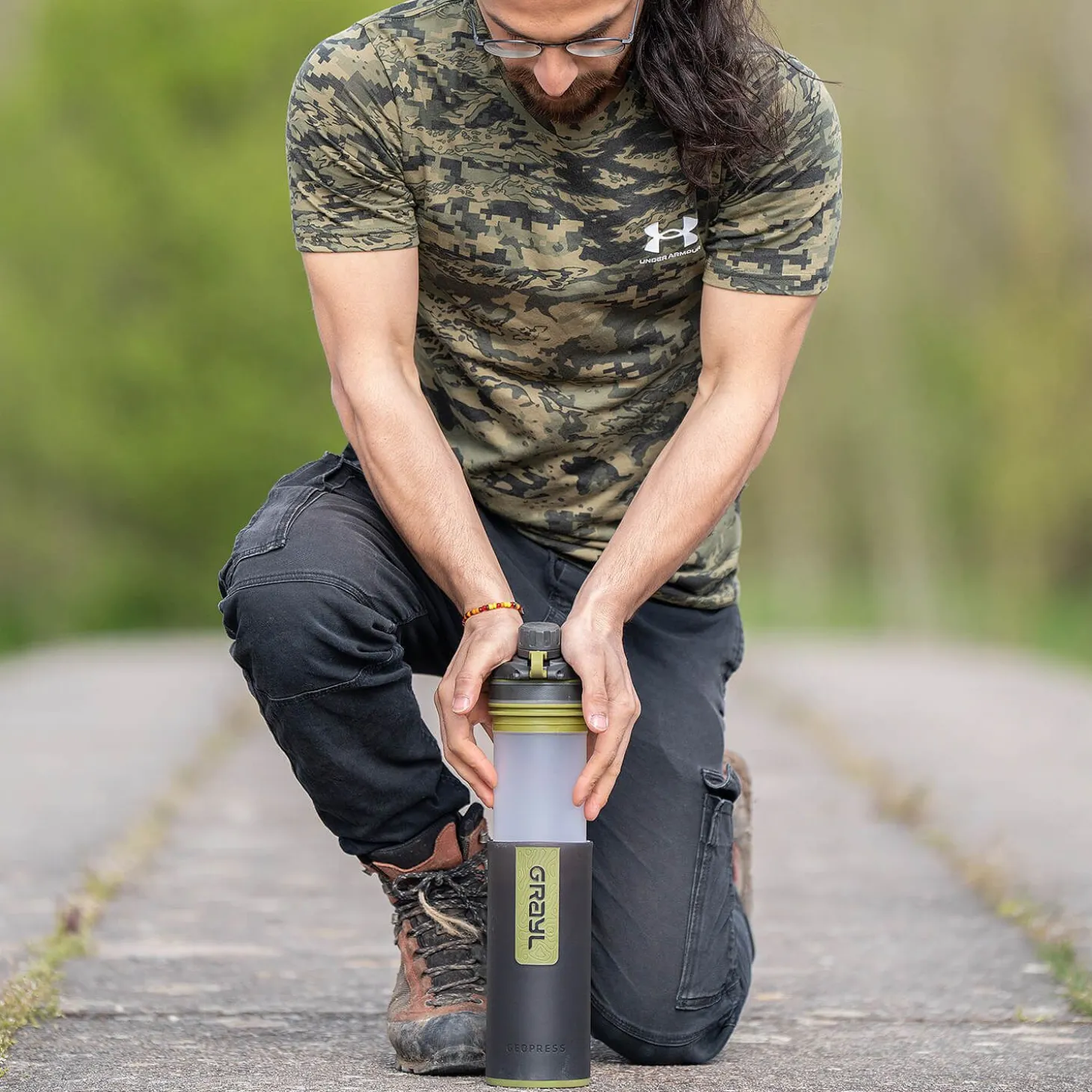 GeoPress Wasserfilter Trinkflasche