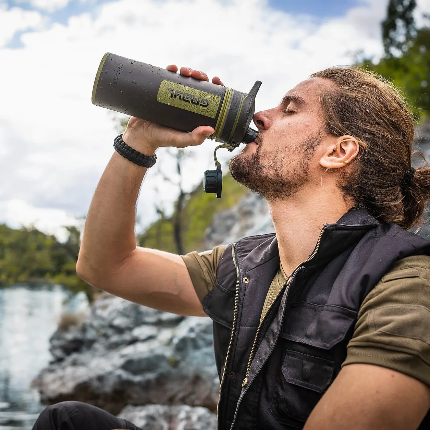 GeoPress Wasserfilter Trinkflasche