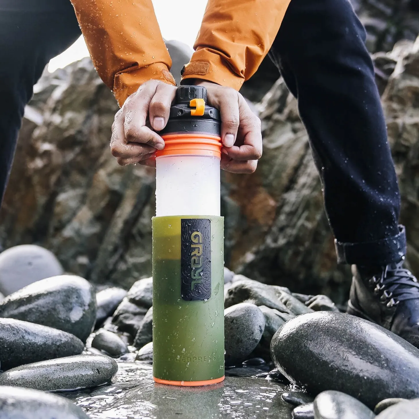 GeoPress Wasserfilter Trinkflasche