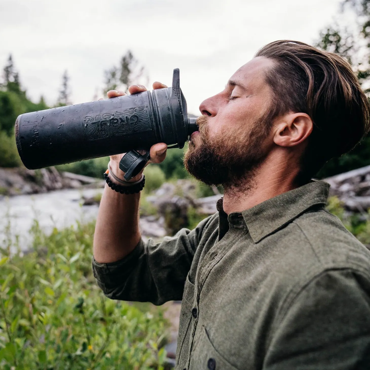 GeoPress Wasserfilter Trinkflasche