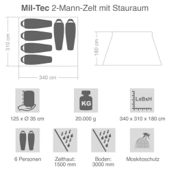 Gruppen Zelt Biwak
