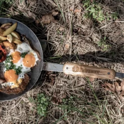 Holzgriff für Schmiedeeiserne Pfannen