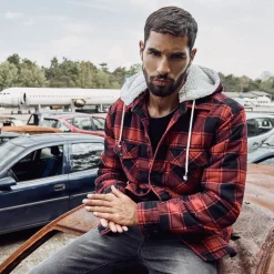 Hooded Lumberjacket mit Teddyfutter