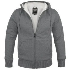 Hooded Sweatjacke mit Teddyfutter