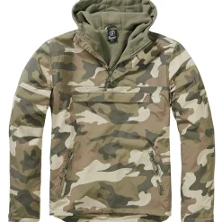 Hooded Windbreaker m. Fleecefutter