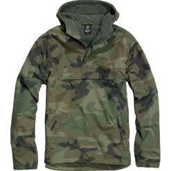 Hooded Windbreaker m. Fleecefutter