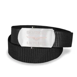 Hosengürtel mit Gravur schwarz