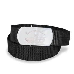 Hosengürtel mit Gravur schwarz