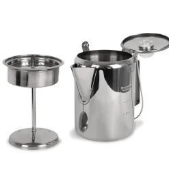 Kaffeekanne Edelstahl mit Perkolator