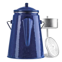 Kaffeekanne Emaille m. Percolator