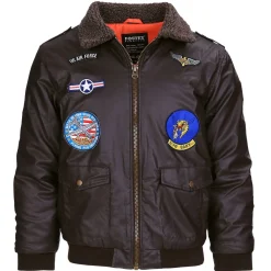 Kids Fliegerjacke Kunstleder