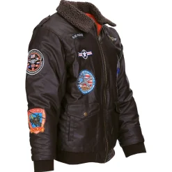 Kids Fliegerjacke Kunstleder