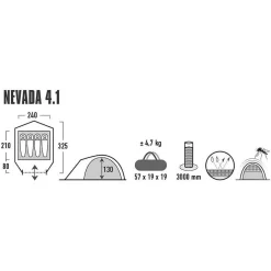 Kuppelzelt Nevada 4.1