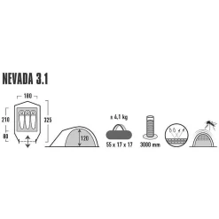 Kuppelzelt Nevada 3.1