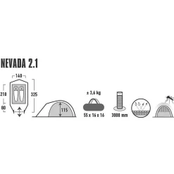 Kuppelzelt Nevada 2.1