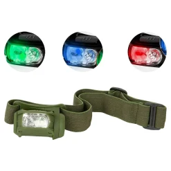 LED Kopflampe 4-farbig - 65 Lumen
