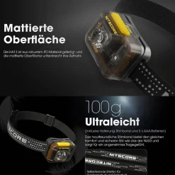 LED Kopflampe HA13 - 350 Lumen (Sale)