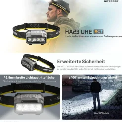 LED Kopflampe HA23 UHE - 600 Lumen