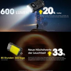LED Schlüsselbund-Lampe TINI 3 - 600 Lumen