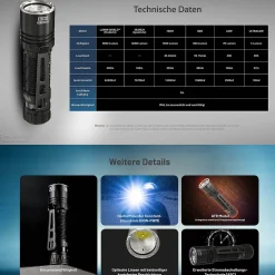 LED Taschenlampe EDC35 - 5000 Lumen
